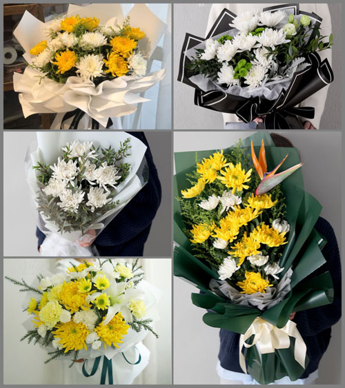 江苏连云港东海县张湾乡后湾村白事花束代送